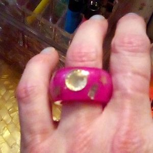 Marc By Marc Jacobs Acrylic Cocktail Ring Size 8